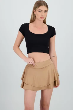 Shasa Short Sleeve Round Neck Top