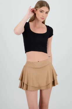 Shasa Short Sleeve Round Neck Top