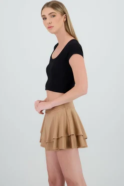 Shasa Short Sleeve Round Neck Top