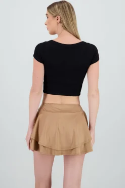 Shasa Short Sleeve Round Neck Top