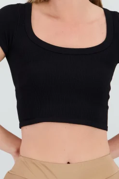 Shasa Short Sleeve Round Neck Top