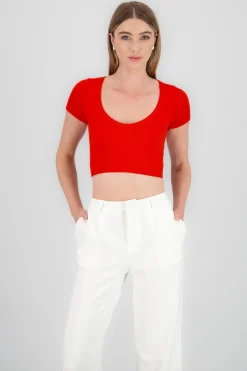 Shasa Short Sleeve Seamless Top