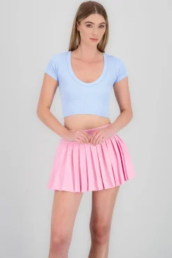 Shasa Short Sleeve Seamless Top