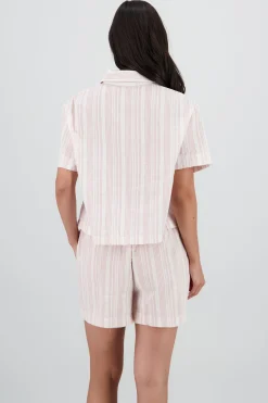 Shasa Short Sleeve Shirt with Bow Details