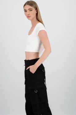 Shasa Short Sleeve Square Neck Top