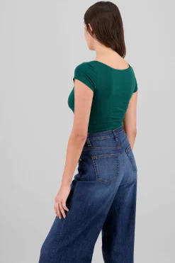 Shasa Short Sleeve Square Neck Top