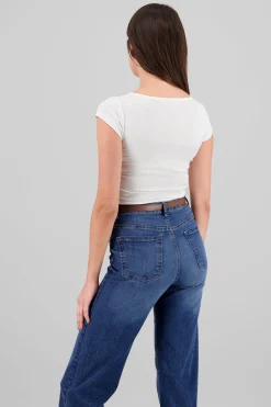 Shasa Short Sleeve Square Neck Top