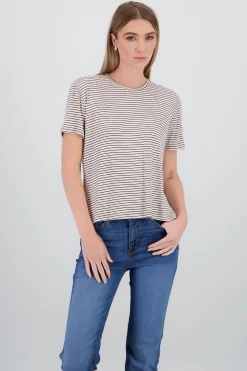 Shasa Short Sleeve Striped T Shirt
