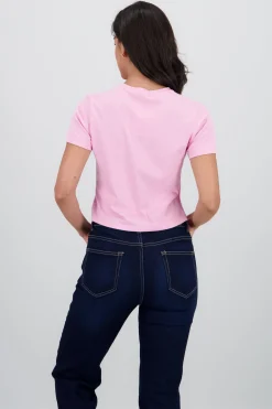 Shasa Short Sleeve T Shirt with Strawberry Foil Print