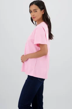 Shasa Short Sleeve T Shirt with Vitamin Print