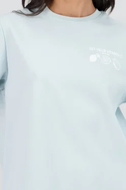 Shasa Short Sleeve T Shirt with Vitamin Print