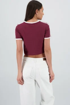 Shasa Short Sleeve T Shirt with Contrast Detail