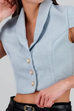Shasa Short Sleeve Tailored Vest