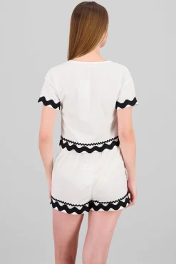Shasa Short Sleeve Top with Bows