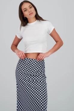 Shasa Short Sleeve Top with Round Neck
