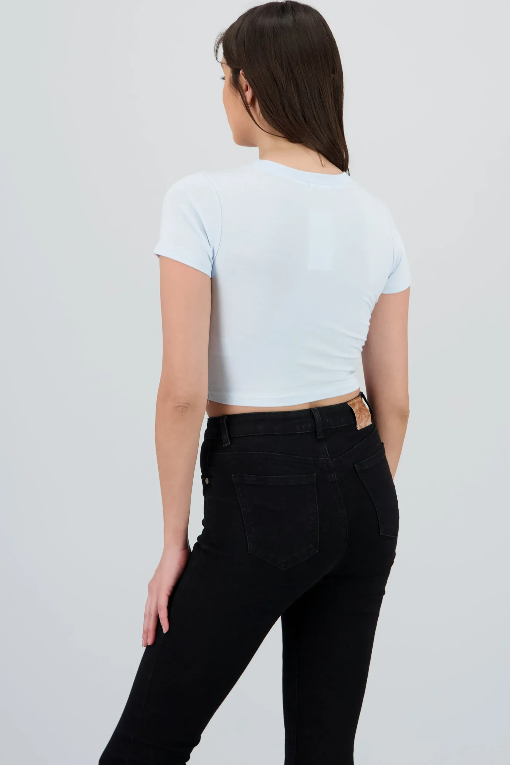 Shasa Short Sleeve Top with Round Neck