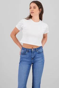 Shasa Short Sleeve T-shirt with Star Detail