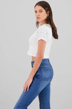 Shasa Short Sleeve T-shirt with Star Detail