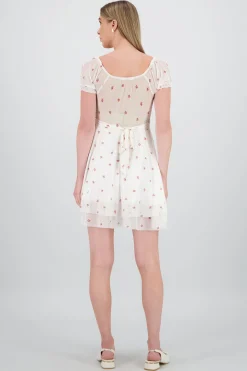 Shasa Short Sleeves Mini Dress