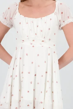 Shasa Short Sleeves Mini Dress