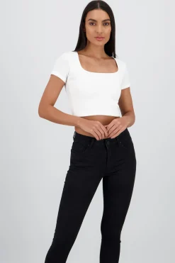 Shasa Short Square Neck Top