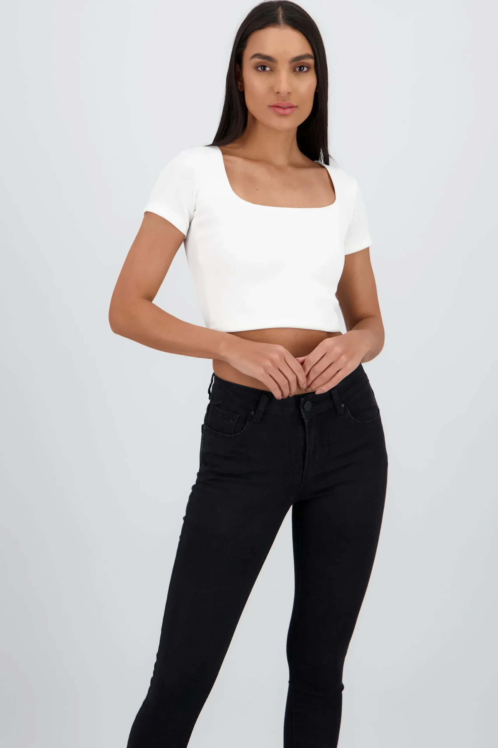Shasa Short Square Neck Top