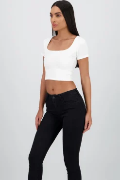 Shasa Short Square Neck Top