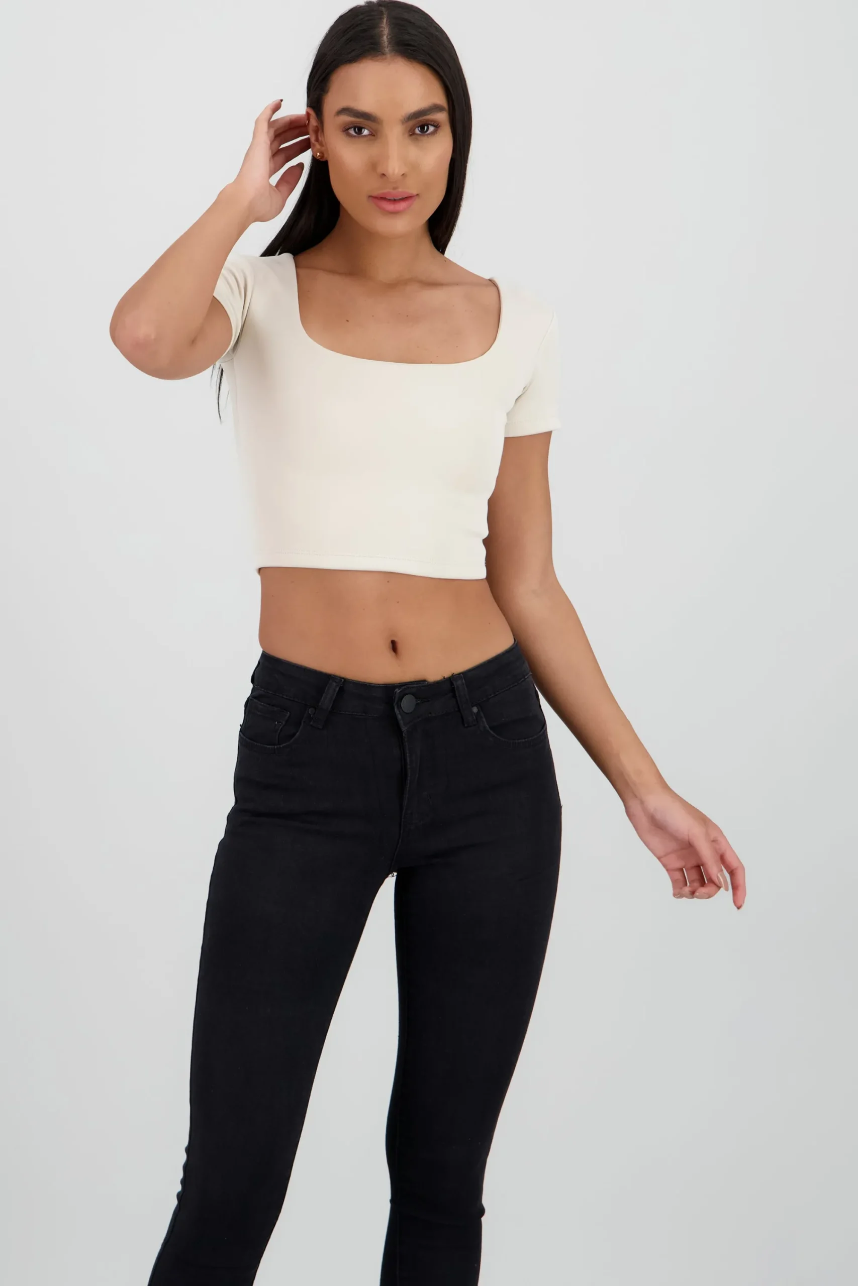 Shasa Short Square Neck Top