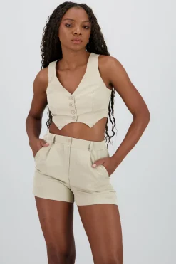 Shasa Short Textured Vest