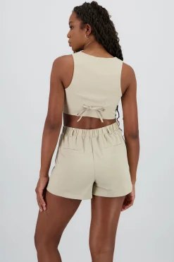 Shasa Short Textured Vest