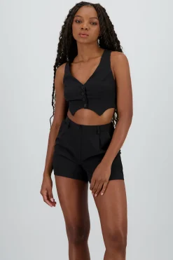 Shasa Short Textured Vest