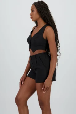Shasa Short Textured Vest