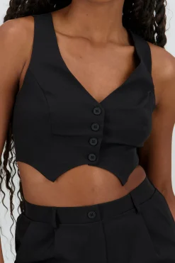 Shasa Short Textured Vest