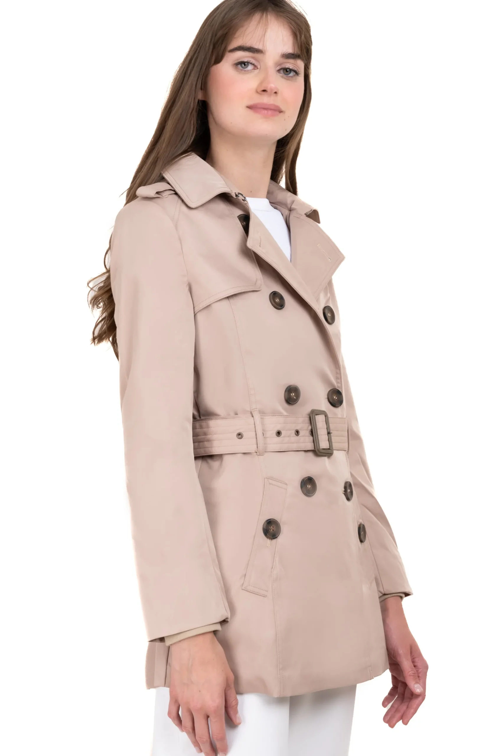 Shasa Short trench coat