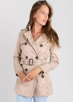 Shasa Short trench coat