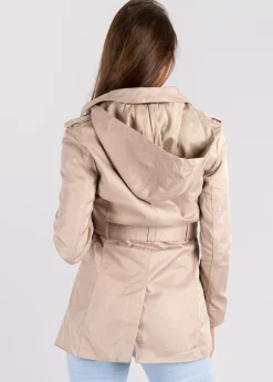 Shasa Short trench coat