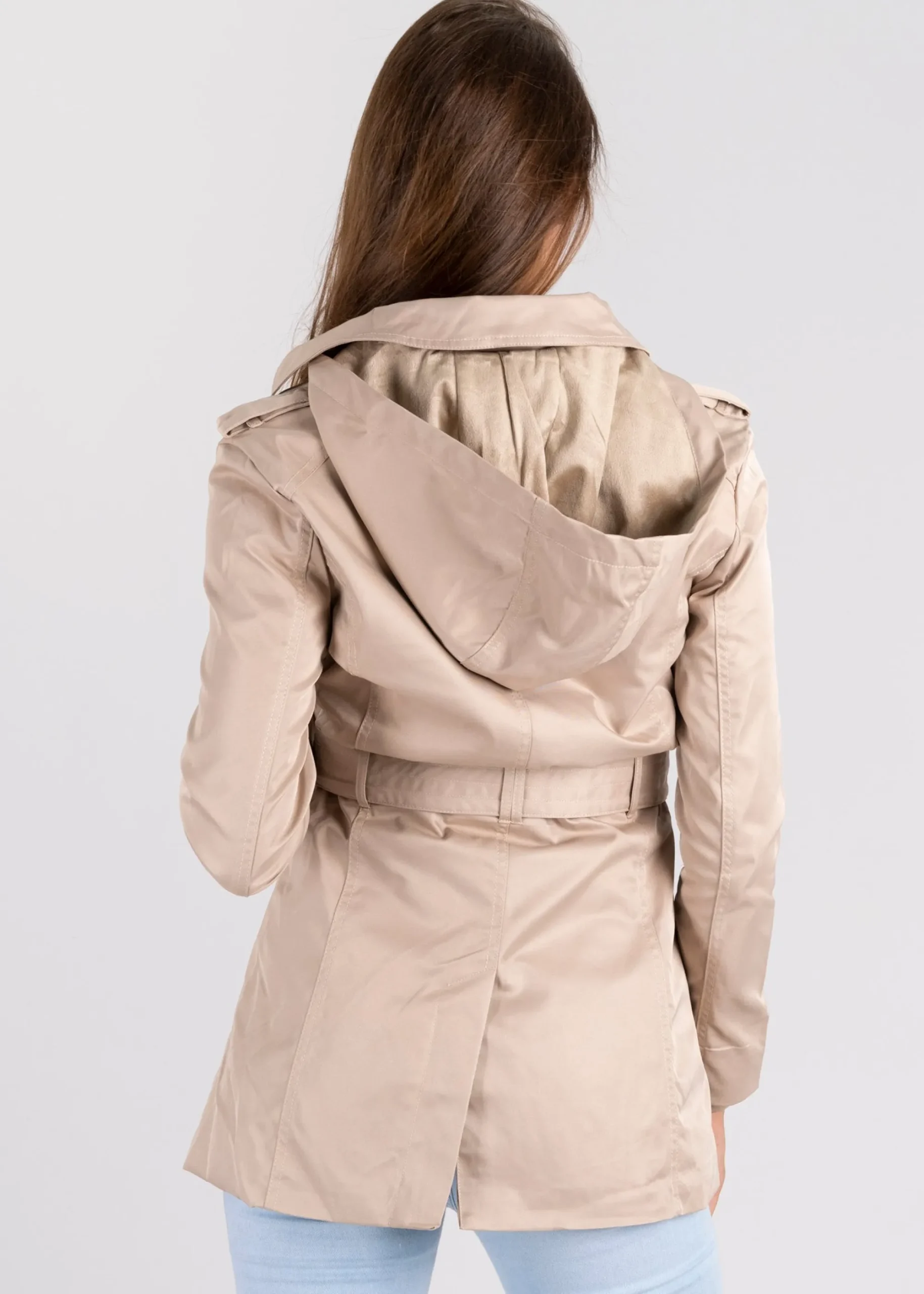 Shasa Short trench coat