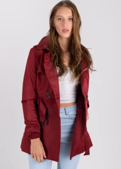 Shasa Short trench coat