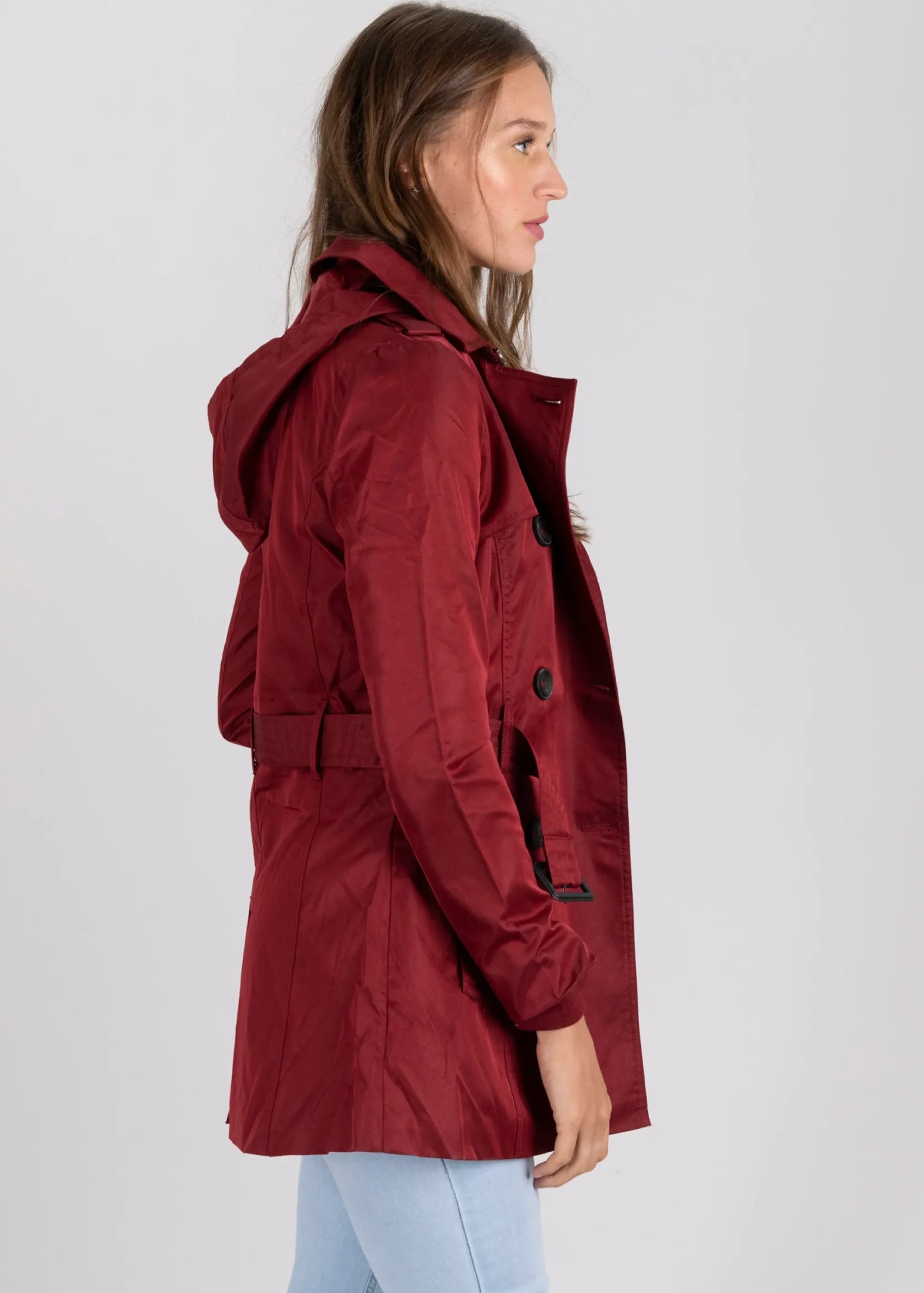 Shasa Short trench coat