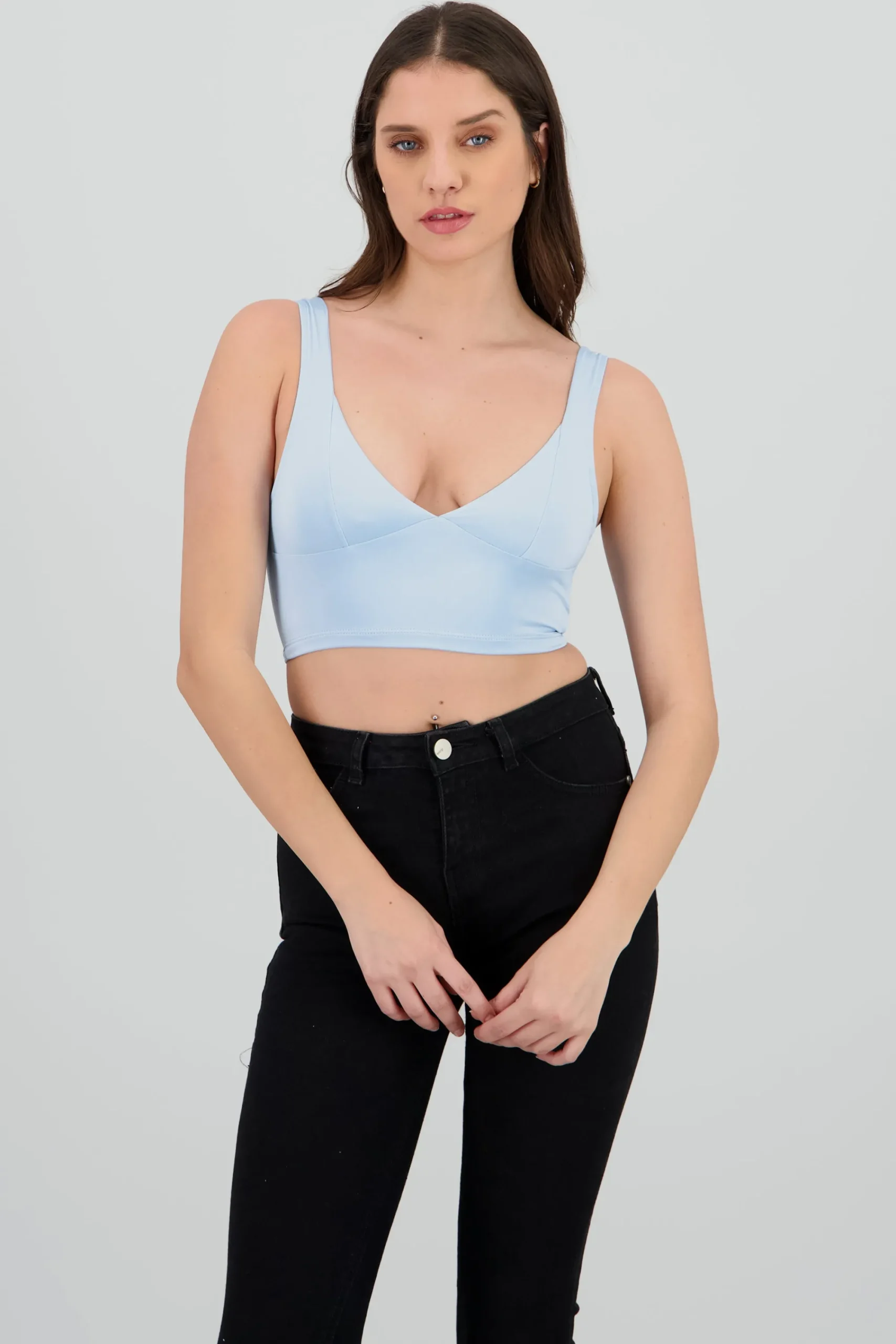 Shasa Short V Neck Top