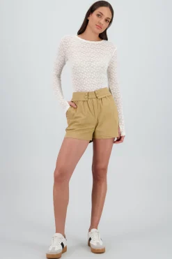 Shasa Short with Waistband Detail