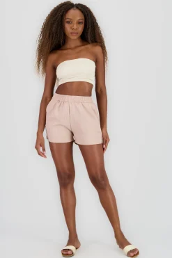 Shasa Shorts with Wide Waistband and Pockets