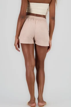 Shasa Shorts with Wide Waistband and Pockets