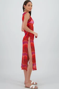 Shasa Side Drawstring Beach Cover Up