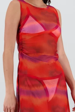 Shasa Side Drawstring Beach Cover Up