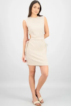 Shasa Side Drawstring Detail Mini Dress