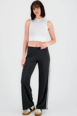 Shasa Side Stripe Detail Wide Leg Pants