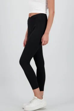 Shasa Skinny Leggings with Crossed Waistband