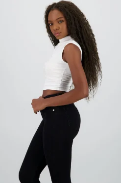 Shasa Sleeve Top with Collar Detail