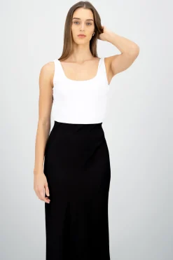 Shasa Sleeveless Bodysuit with Open Back